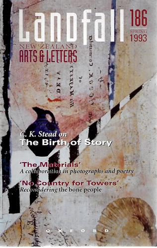 Landfall 186: New Zealand Arts and Letters by Chris Price