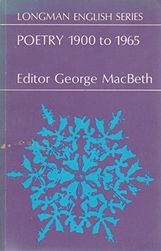 Poetry 1900 To 1965: An Anthology by George MacBeth