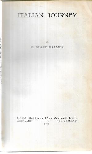 Italian Journey by Geoffrey Blake Palmer