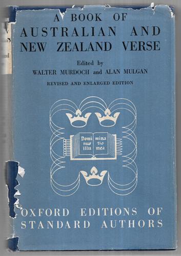 A Book of Australian And New Zealand Verse - 4th Edition by Alan Mulgan and Walter Murdoch