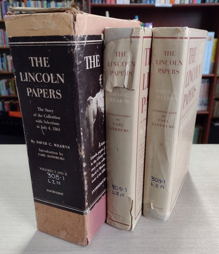 The Lincoln Papers - Two Volume Boxed Set - the Story of the Collection with Selections To July 4, 1861 by David G. Mearns