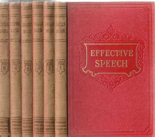 Effective Speech  Lessons 1-12 in 6 volumes by Dwight E. Watkins