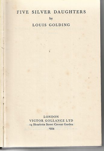 Five Silver Daughters by Louis Golding