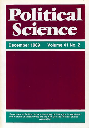 Political Science - Volume 41, Number 2, December 1989 by Geoffrey Debnam and John Morrow