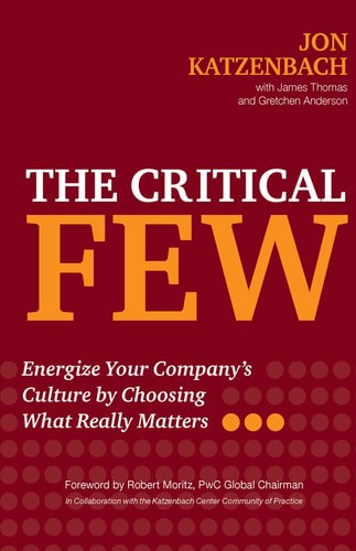 The Critical Few: Energize Your Company's Culture By Choosing What Really Matters by Gretchen Anderson and Jon R. Katzenbach and James Thomas