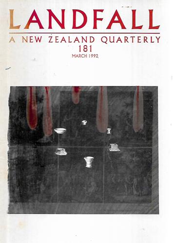 Landfall 181 - A New Zealand Quarterly