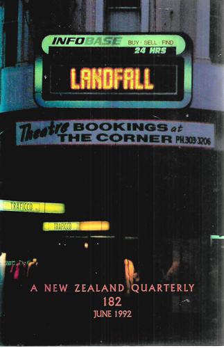 Landfall 182 - A New Zealand Quarterly by Mark Williams