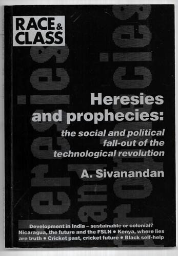 Race & Class : Vol. 37, No. 4, April - June 1996 by Stephanie Linkogle and Jeremy Seabrook and Chris Searle and A Sivinandan