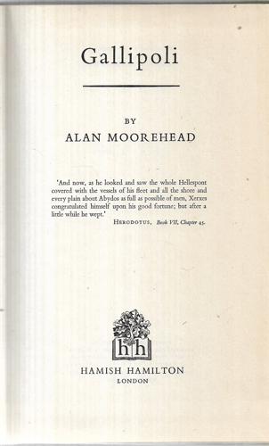 Gallipoli by Alan Moorehead