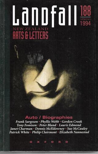 Landfall 188: New Zealand Arts and Letters, Vol 2 No 2 (November 1994) by Chris Price