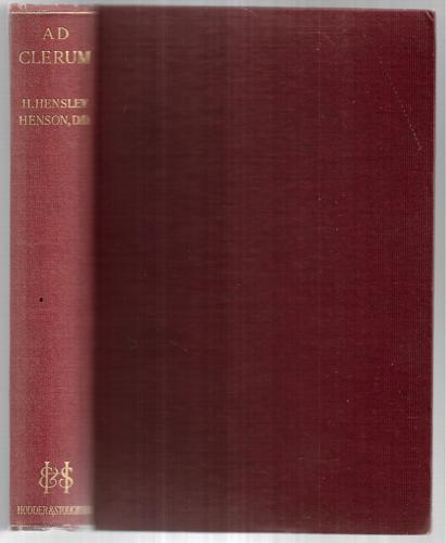 Ad Clerum by Herbert Hensley Henson