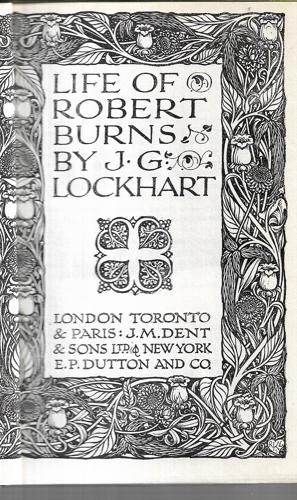 Life Of Robert Burns by J. G. Lockhart