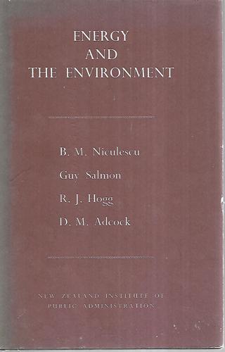 Energy And The Environment by D. M. Adcock and R. J. Hogg and B. M. Niculescu and Guy Salmon