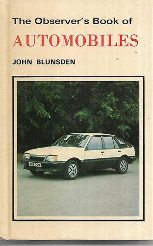 The Observer's Book Of Automobiles by John Blunsden