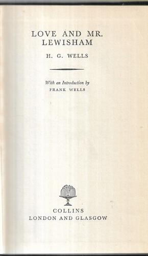 Love And Mr. Lewisham by H. G. Wells